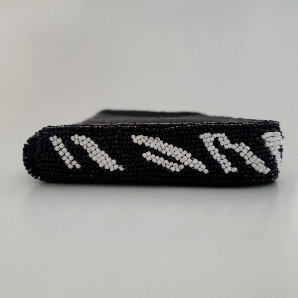 Zebra Pattern Sequin Evening Bag Clutch Or Chain … - image 6